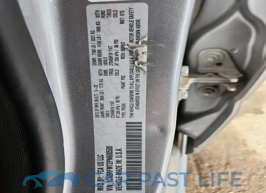 1C6SRFMT2PN600500# 12