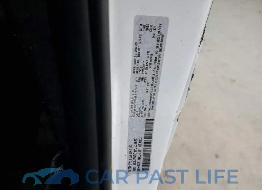 3C6JR6DG1PG639683# 12