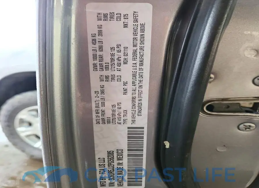 3C6UR5JJ2PG562085# 12