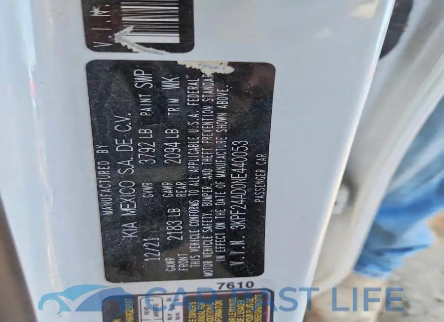 3KPF24AD0NE440053# 12