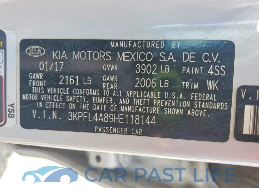 3KPFL4A89HE118144# 12
