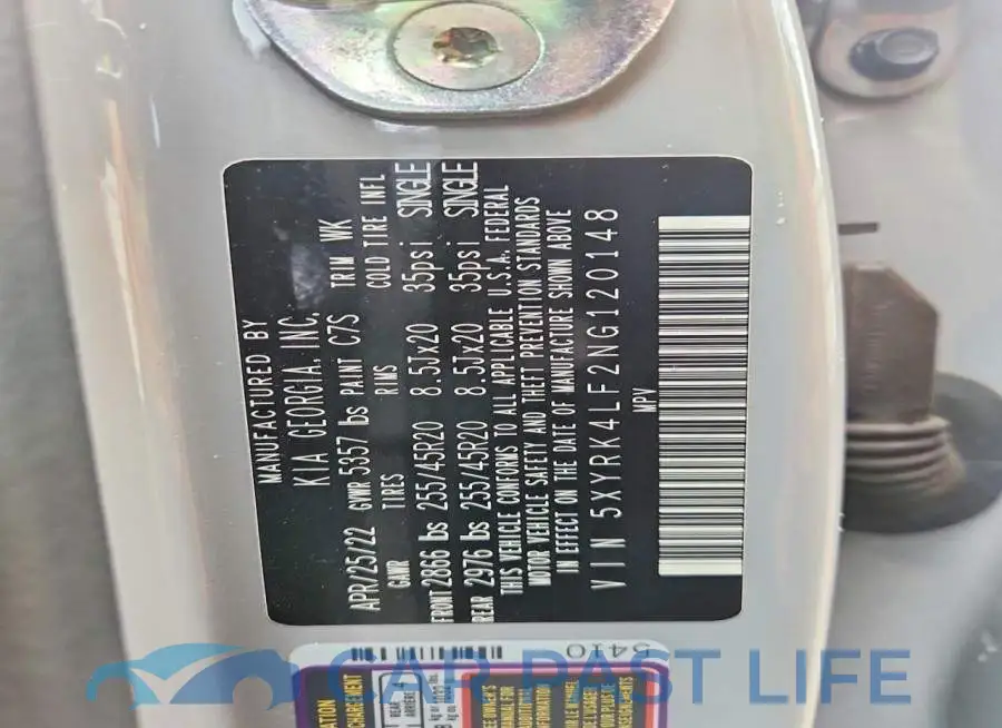 5XYRK4LF2NG120148# 13