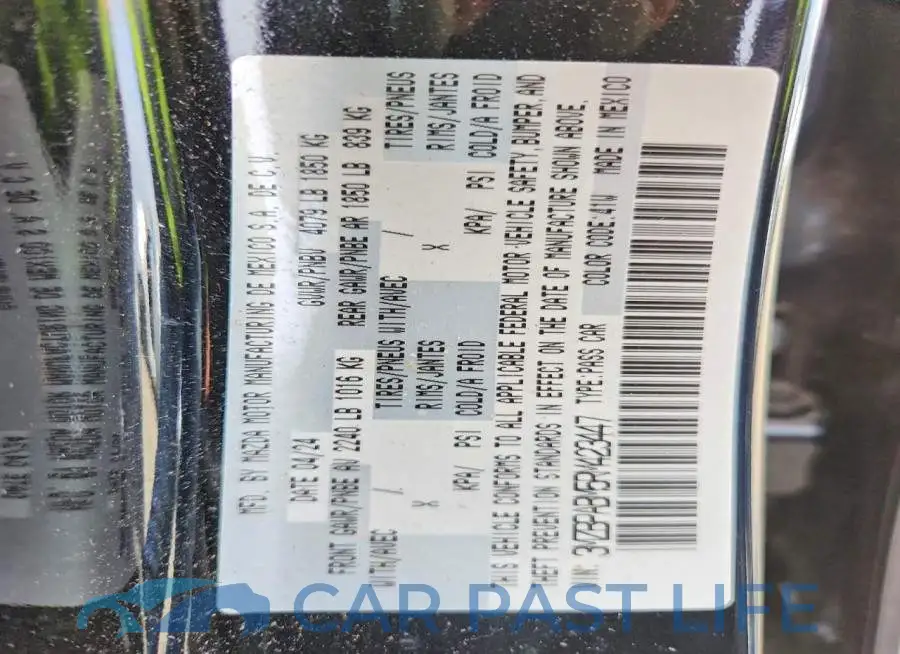 3MZBPABM5RM423447# 12