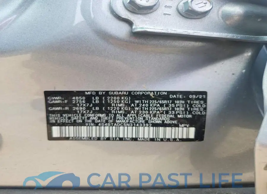 4S4BTADC5N3143392# 12