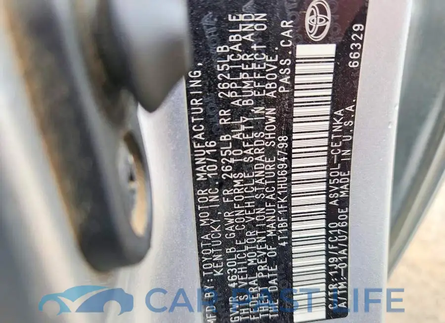 4T1BF1FK1HU694798# 13