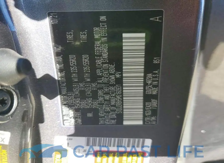 5TDJZRBH5MS160931# 14
