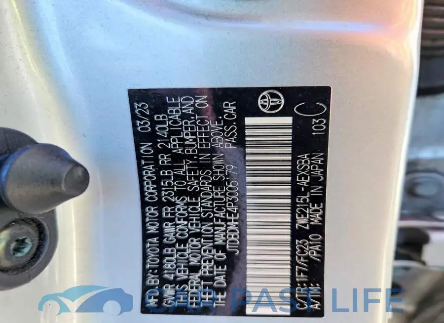 JTDBDMHE4P3005179# 12