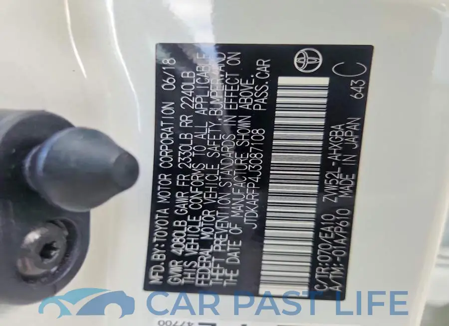 JTDKARFP4J3087108# 13