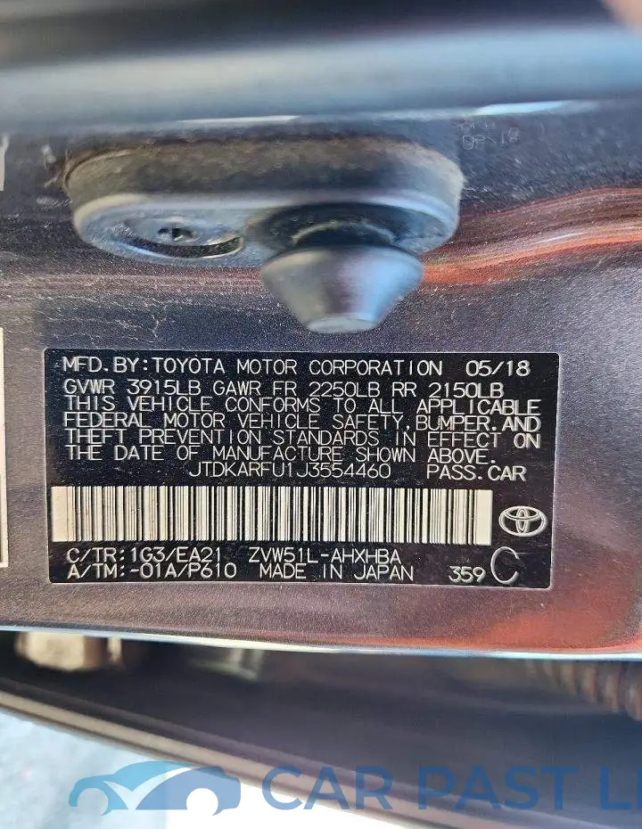 JTDKARFU1J3554460# 12