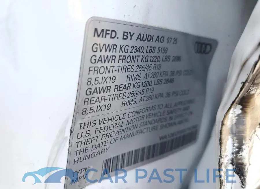 WA1DECF3XS1107893# 13