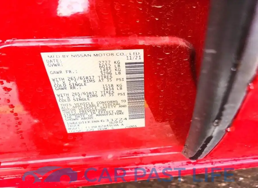1N6ED1EK3NN633724# 12