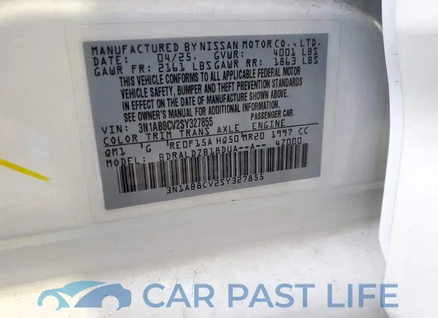 3N1AB8CV2SY327855# 12