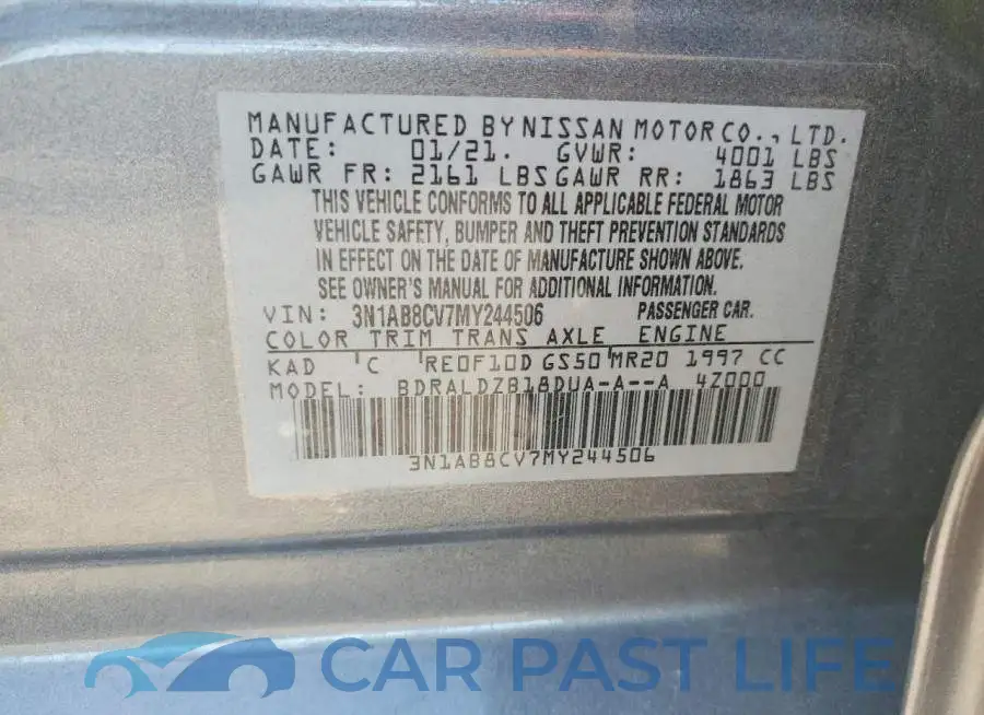 3N1AB8CV7MY244506# 12