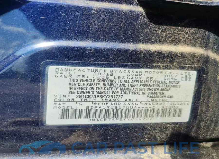 3N1CB7AP8KY251727# 13