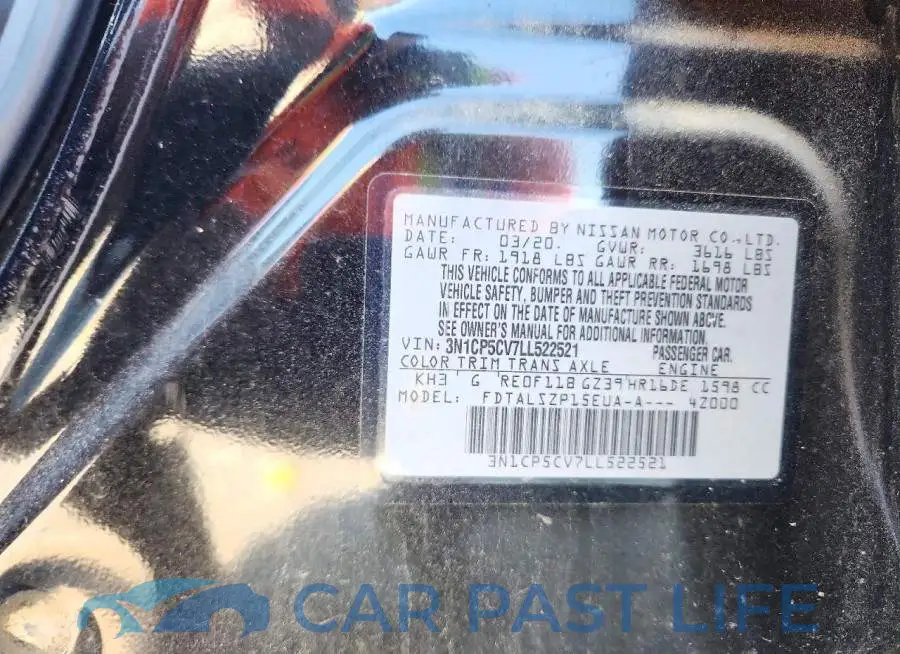 3N1CP5CV7LL522521# 13