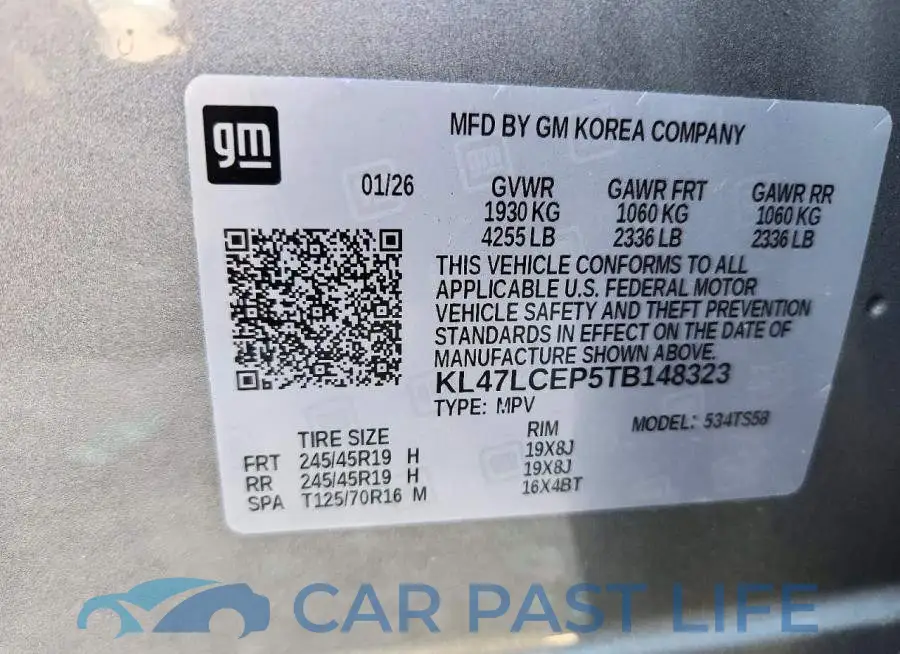 KL47LCEP5TB148323# 14