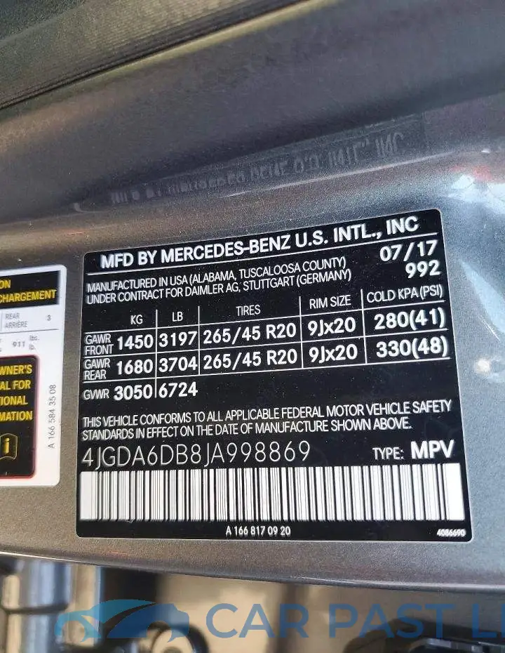 4JGDA6DB8JA998869# 13