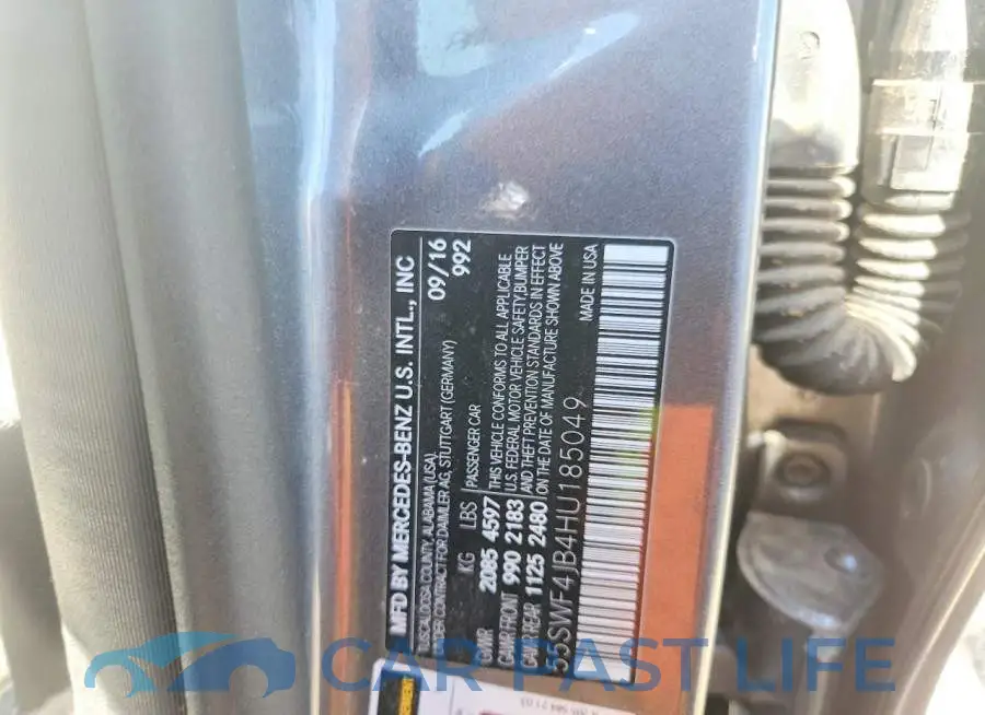55SWF4JB4HU185049# 12