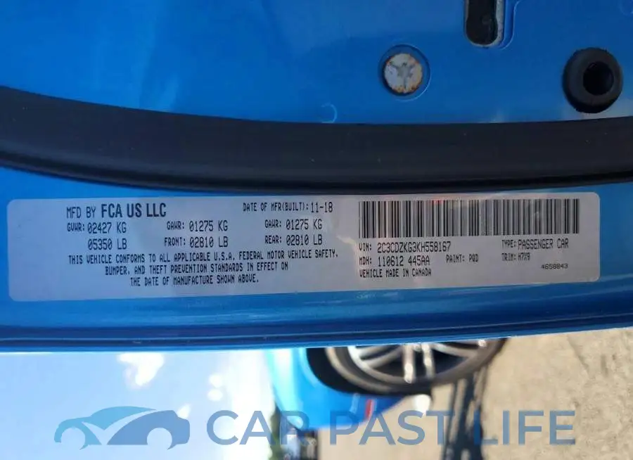 2C3CDZKG3KH558167# 12