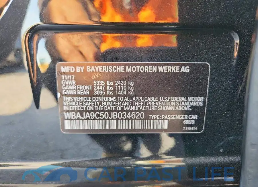 WBAJA9C50JB034620# 12