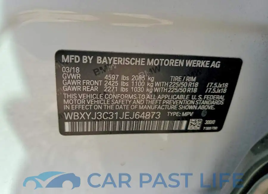 WBXYJ3C31JEJ64873# 12