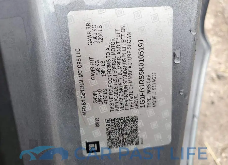 1G1FB1RS5K0105191# 12