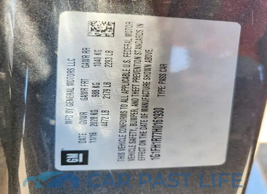 1G1FH1R77H0161930# 13
