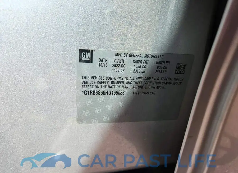1G1RB6S50HU156033# 12