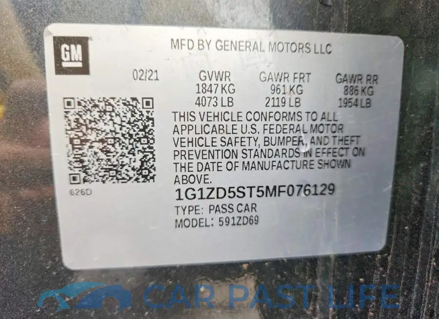 1G1ZD5ST5MF076129# 12