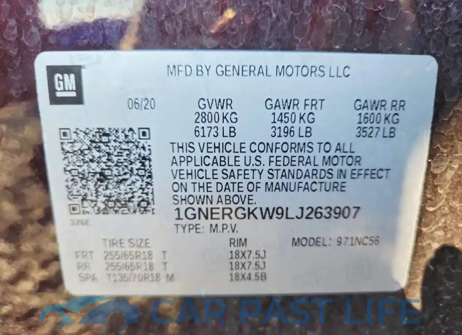 1GNERGKW9LJ263907# 13