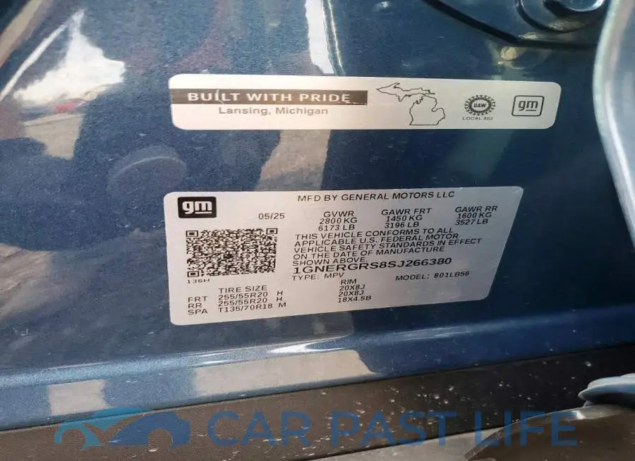 1GNERGRS8SJ266380# 14
