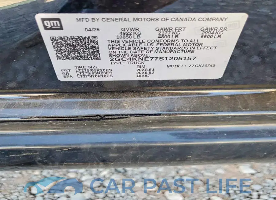 2GC4KNE77S1205157# 14