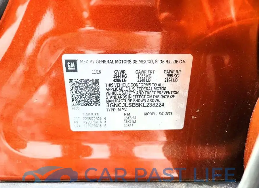 3GNCJLSB5KL238224# 13