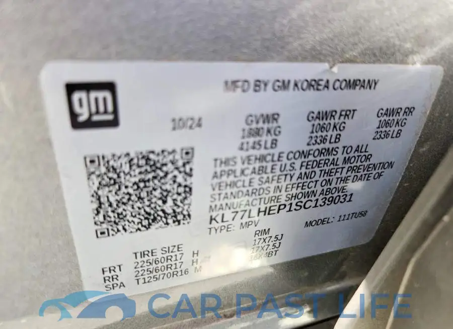 KL77LHEP1SC139031# 13
