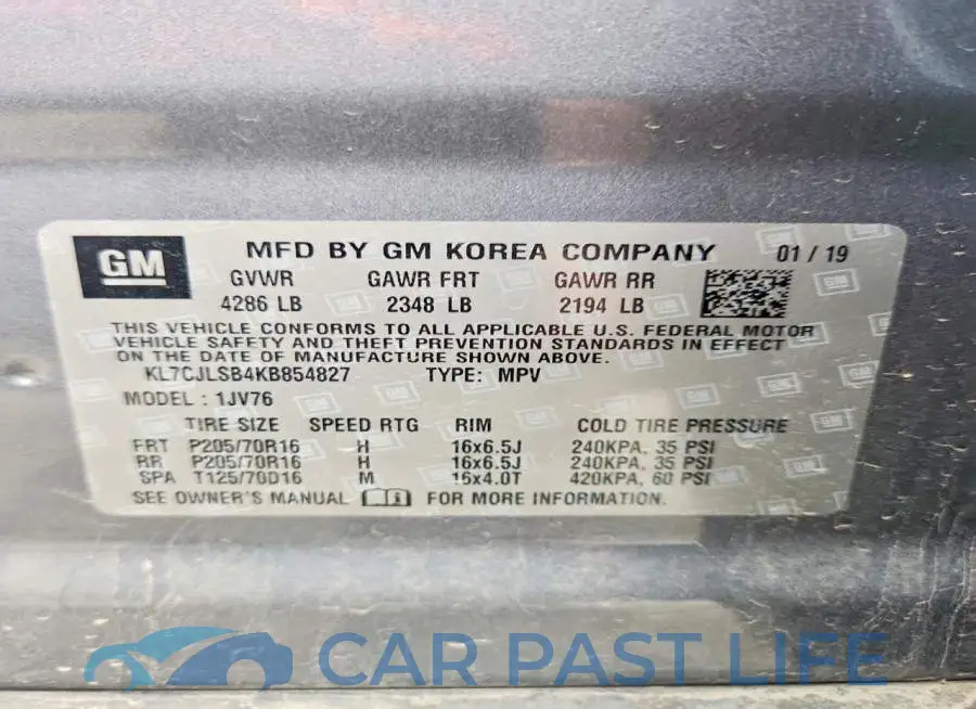 KL7CJLSB4KB854827# 12