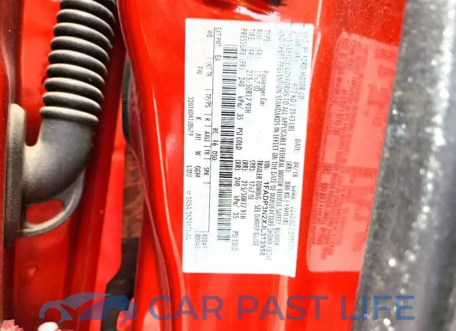 1FADP3N2XJL313958# 12