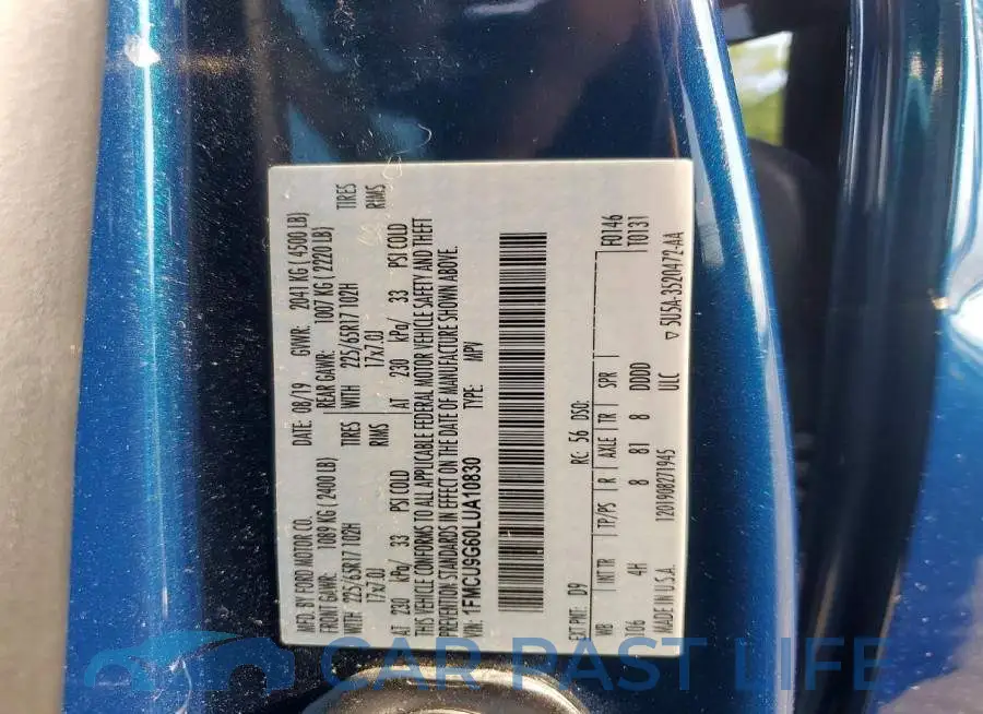 1FMCU9G60LUA10830# 13