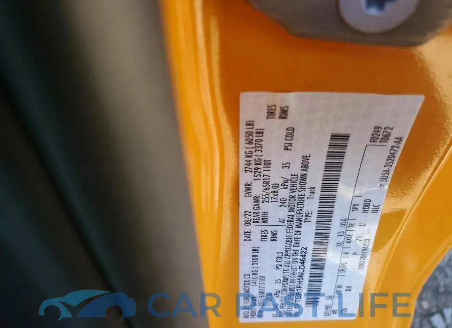 1FTER1FH5NLD46422# 12