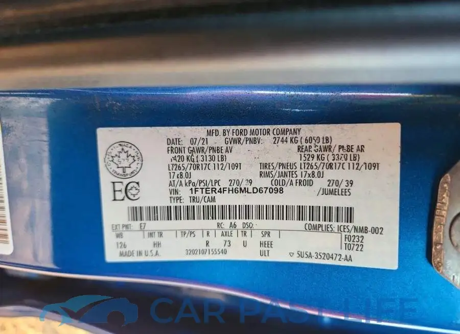 1FTER4FH6MLD67098# 13