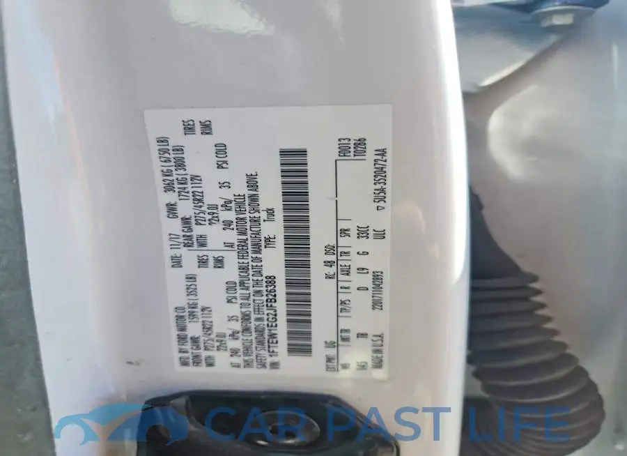 1FTEW1EG2JFB26388# 12