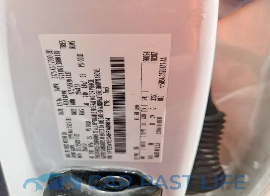 1FTEW1EG4HFA89614# 12