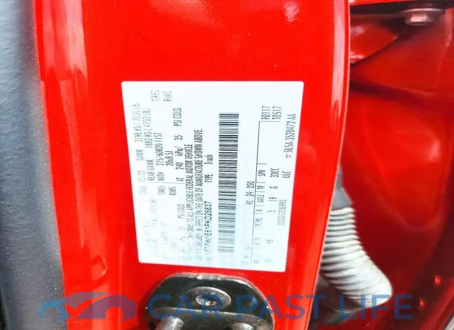 1FTFW1E81PKD26837# 12