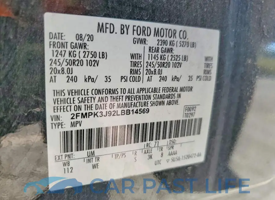 2FMPK3J92LBB14569# 14