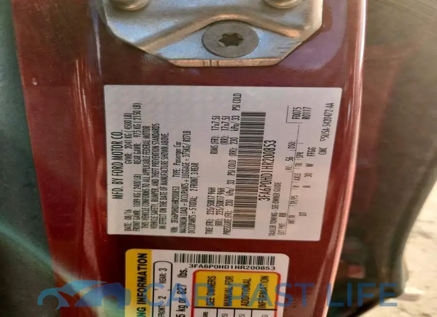 3FA6P0HD1HR200853# 12