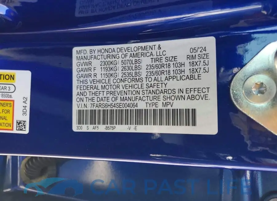 7FARS6H54SE004064# 13