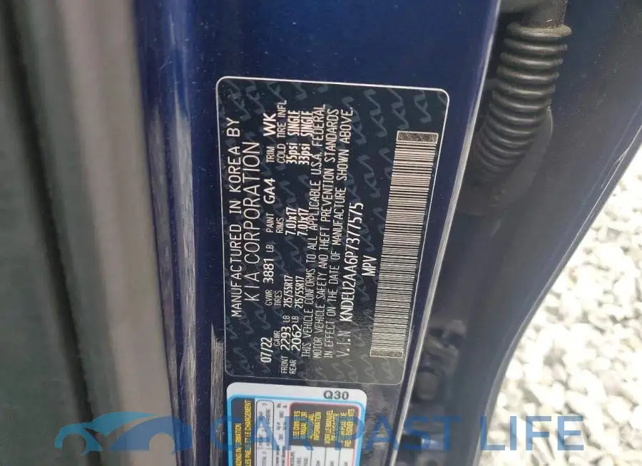 KNDEU2AA6P7377575# 14