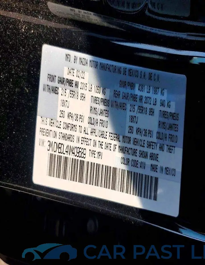 3MVDMBDL4NM409689# 13