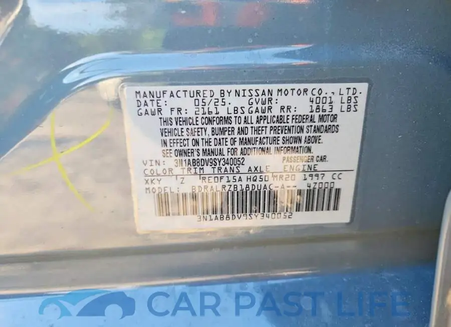 3N1AB8DV9SY340052# 12