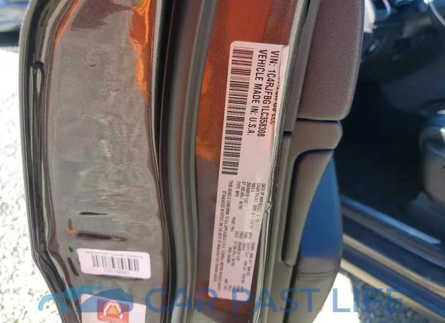 1C4RJFBG1LC358308# 12