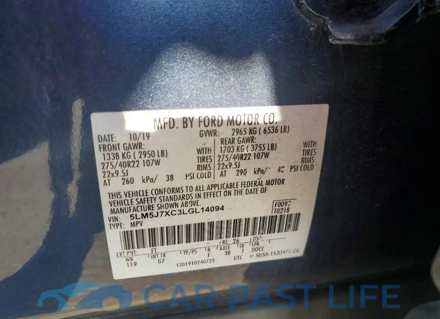 5LM5J7XC3LGL14094# 13